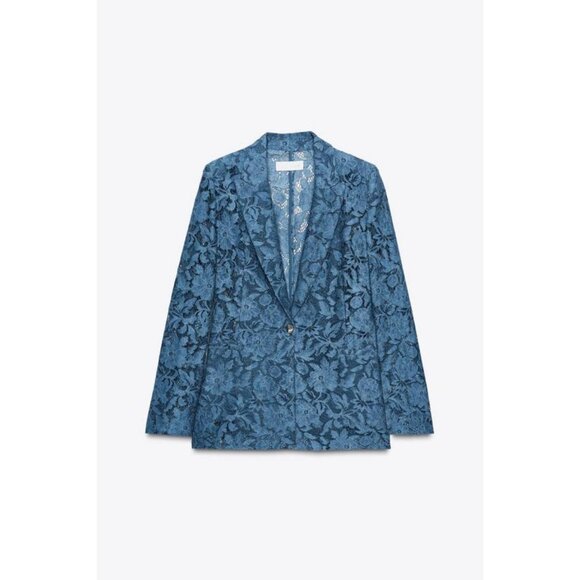 ZARA LACE BLAZER - Picture 5 of 7